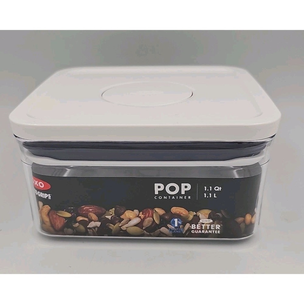 OXO Good Grips POP Container - Airtight Food Storage - Small Square Short 1.1 Qt